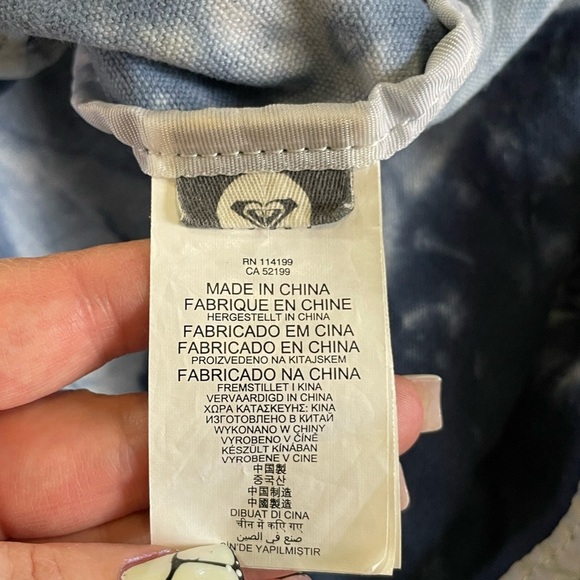 Roxy To The Beach Bijou Blue Tie Dye Backpack - Picture 10 of 12